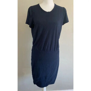 James Perse Standard Dress Navy Blue Modal Size 3